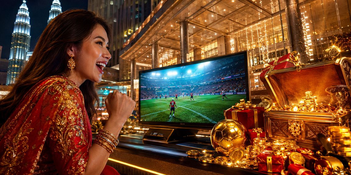Malaysian-style sports betting atmosphere in Kuala Lumpur with a modern local touch
